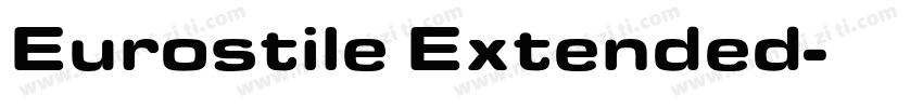 Eurostile Extended字体转换